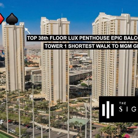 Signature Mgm Top 38Th Floor Penthouse Lux+ Best Balony Strip View Suite + No Resort Fee Λας Βέγκας Εξωτερικό φωτογραφία