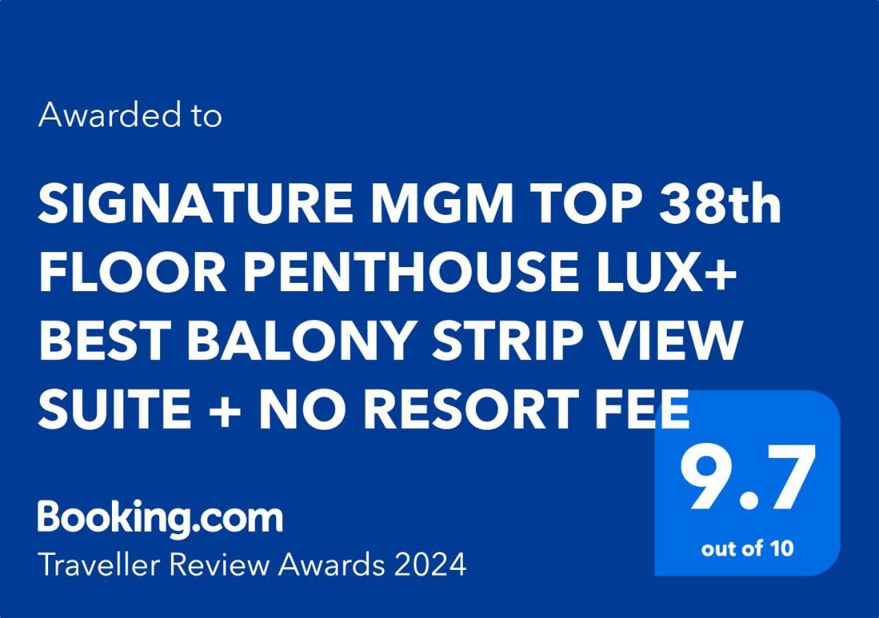 Signature Mgm Top 38Th Floor Penthouse Lux+ Best Balony Strip View Suite + No Resort Fee Λας Βέγκας Εξωτερικό φωτογραφία